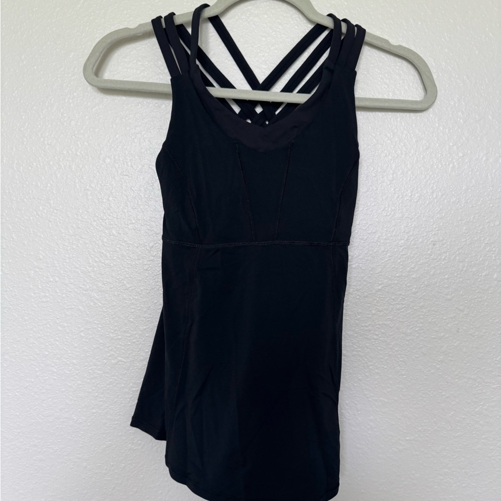 Lululemon Athletica Black Strappy Tank Top